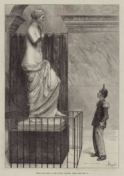 Venere e Marte alla Galleria del Louvre, Parigi da Frederick Barnard